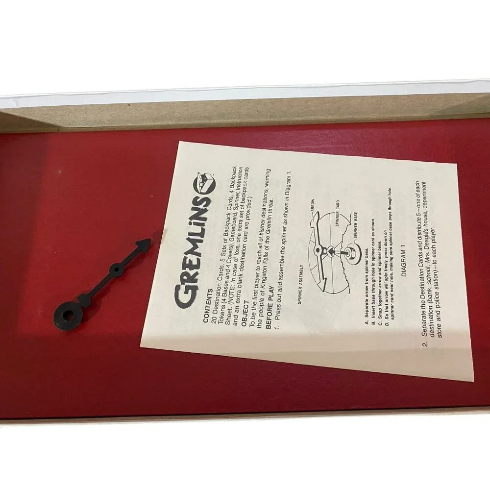 1984 Gremlins Board Game by Golden 100% Complete Unused & Unpunched Vintage - Picture 5 of 11